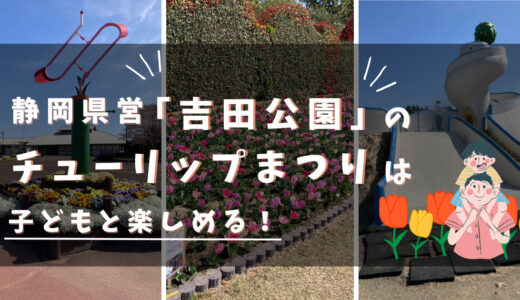 静岡県営「吉田公園」のチューリップまつりは子どもと楽しめる!